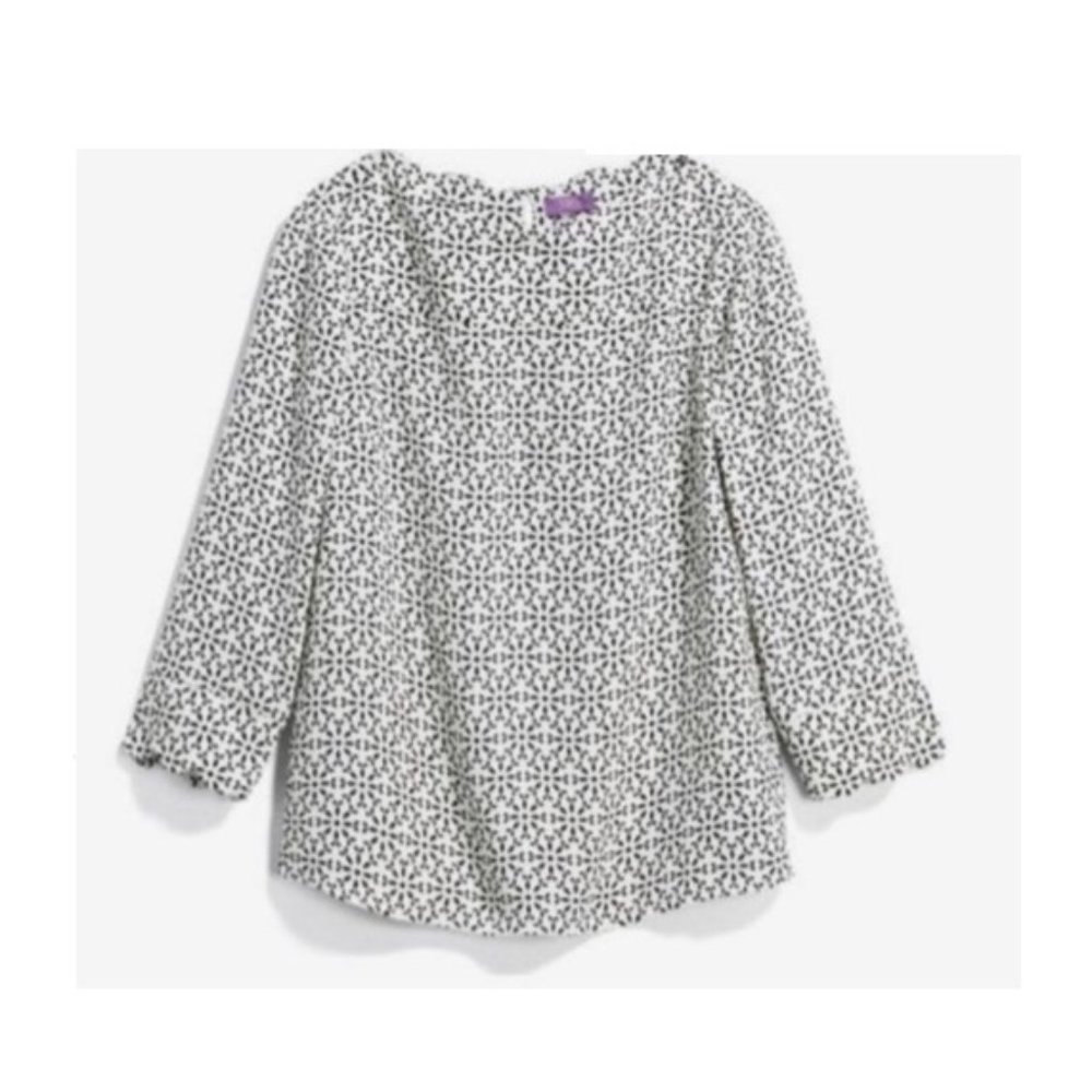 Stitch Fix Truly Poppy Korra Scallop Detail Blouse